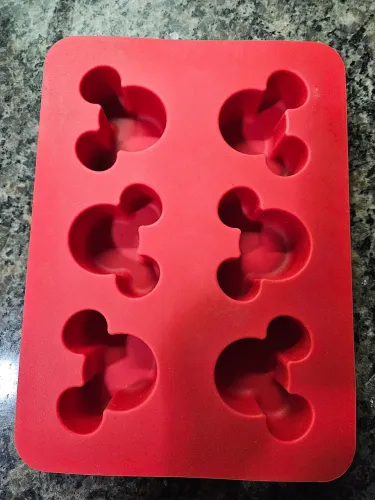 .FORMA DE SILICONE MICKEY MOUSE (6 CAVIDADES)