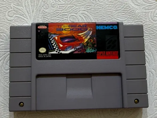 TOP GEAR 3000 SUPER NINTENDO SNES ORIGINAL CARTUCHO FITA