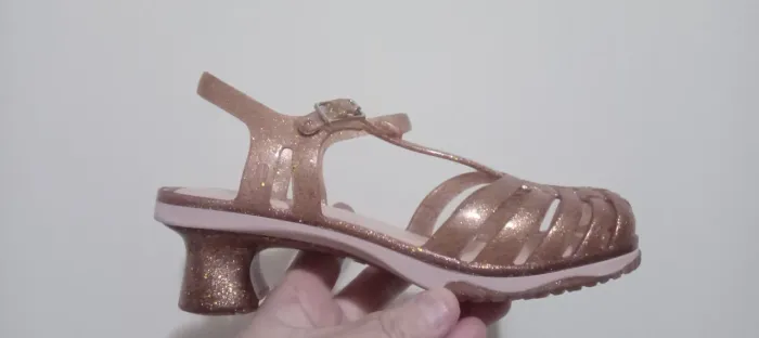 Melissa vixen dourada com glitter original
