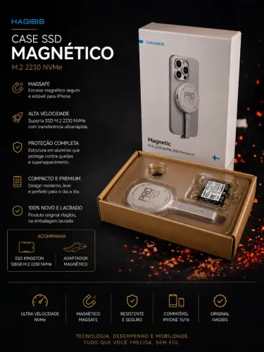 SSD Iphone 128gb Magsafe Hagibis