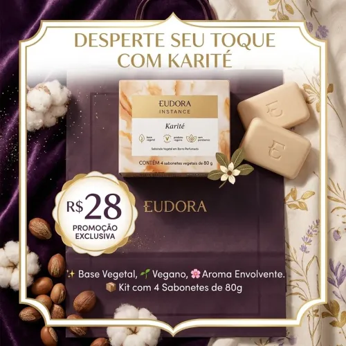 Sabonete em Barra Eudora Karité
