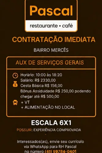 Auxiliar de serviços gerais