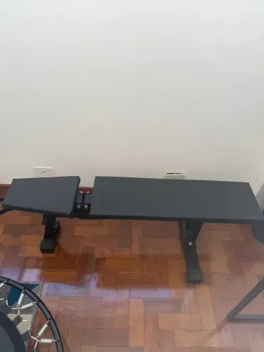 Academia em Casa Completa: 118kg de Pesos + Banco Reclinável + 5 Barras + Carrinho Vonder