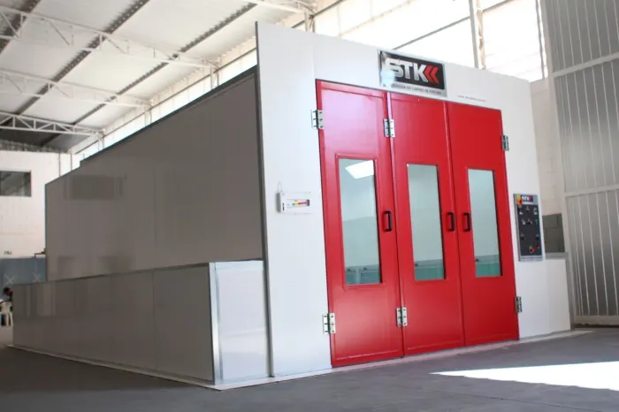 Cabine de pintura com secagem a gás, modelo STK MASTER SD