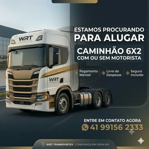 Caminhão 6x2 agregar.