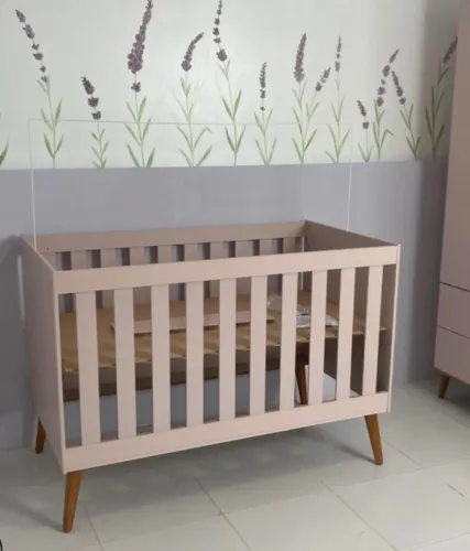 Berço com colchão Ortobom / o berço vira uma mini cama
