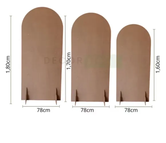 Painel Romano Liso Festa Decorativo em MDF Cru