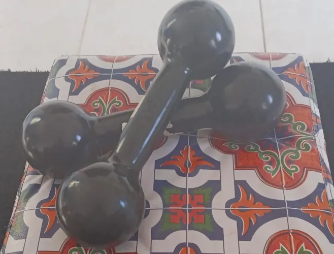 Halteres emborrachados - 5kg cada
