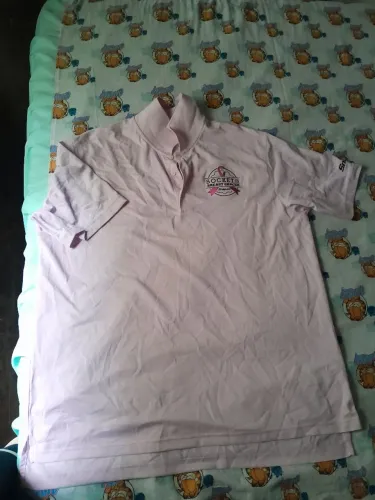 camisa polo adidas golf snap-on rosa xgg