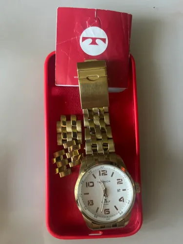Relógio feminino Techno dourado