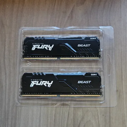 Memória RAM Kingston RGB FURY Beast 16GB (2x8GB) DDR4 3200MHz CL16