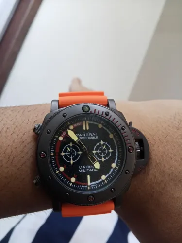 Relógio panerai marina militare prova d'água