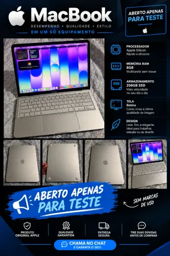 ? MacBook Neo ? 8 GB RAM | 250 GB de armazenamento novo