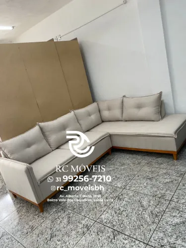 Sofá de Canto Malibu - Linho Premium, Conforto e Sofisticação