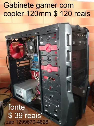 Fonte Atx 300W Real pra Computador Cpu Quad Gabinete Gamer