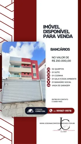 Apartamento padrão à Venda, Bancários, João Pessoa, PB