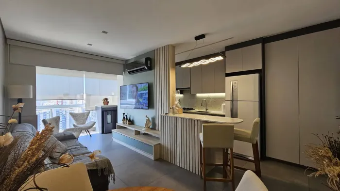 MAX LIVING MOBILIADO - R$ 890.000 - Apartamento à venda, 3 Quartos (1 Suíte), 82m², 2 Vaga