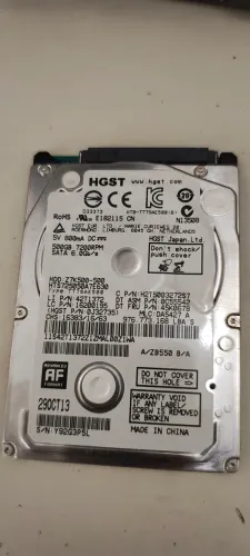 Hd para notebook 500 gb Sata HGST