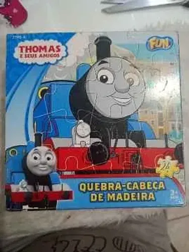 Quebra cabeça Thomas e seus amigos em madeira Thomas and friends colecionáveis