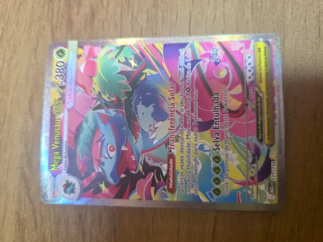 Carta Pokemon Mega Venussaur ex full art holofoil