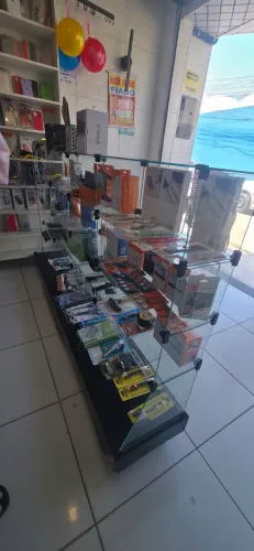 Balcão de vidro usado
