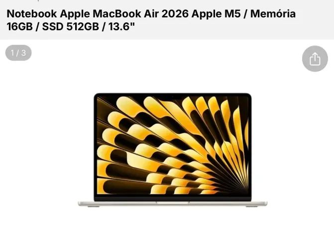 MacBook Air M5 Disponível