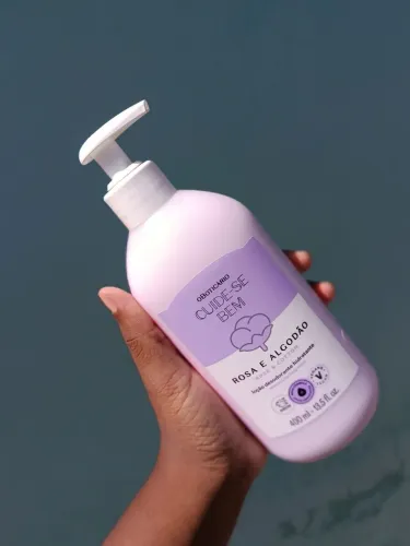Loção Desodorante Hidratante Rosa e Algodão 409Ml