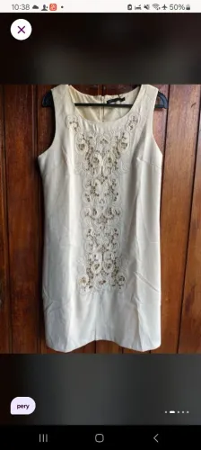 Vestido pery bege na tag