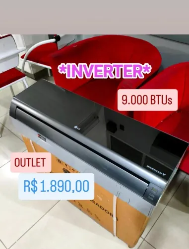Ar Split LG Inverter 9000 BTUs + Nota + Garantia 