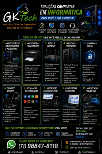 SERVIÇOS DE INFORMÁTICA (TI) Manutenção- GKTech
