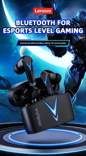 Fone Gamer Lenovo Thinkplus LP6 Bluetooth 5.3 TWS Sem Fio