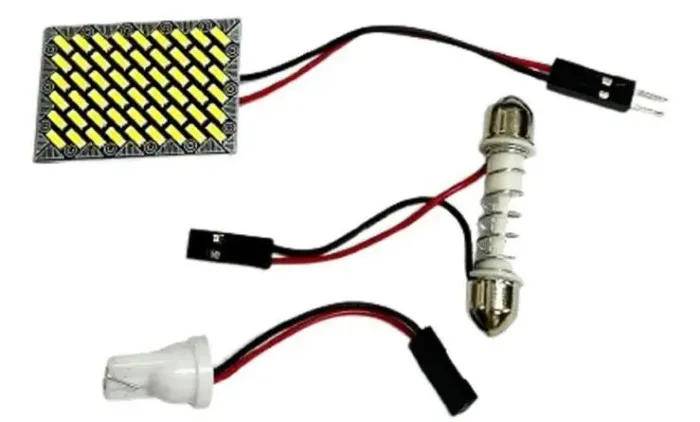Placa de LED para Luz de Teto Automotiva 12V