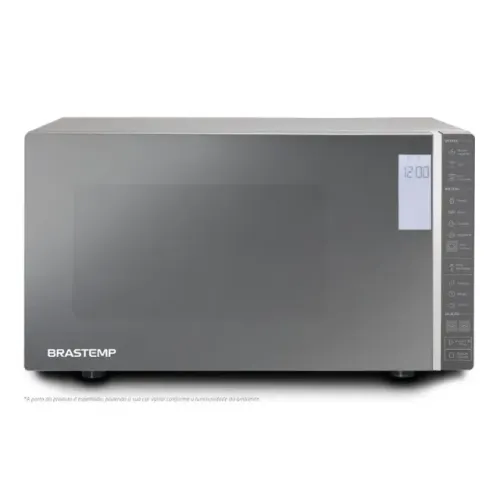 Micro-ondas Brastemp 32 Litros Inox Espelhado com Grill e Painel Integrado BMG45AR 220v