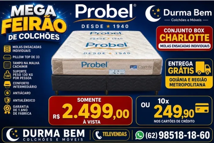Cama Box Na promoção
