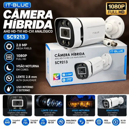 Câmera de segurança Full hd