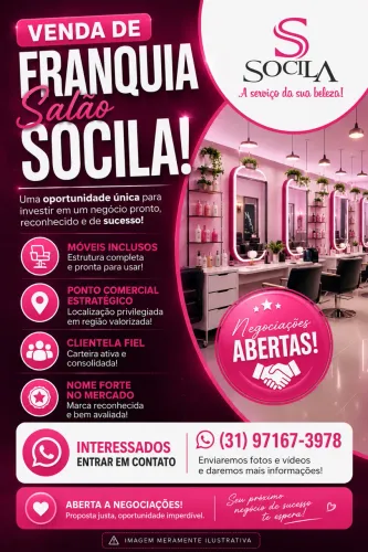 Passo ponto de salão Socila 