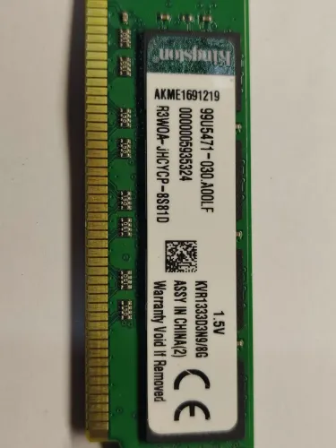 Memória 8gb Ddr3 1333mhz Kingston Só Venda