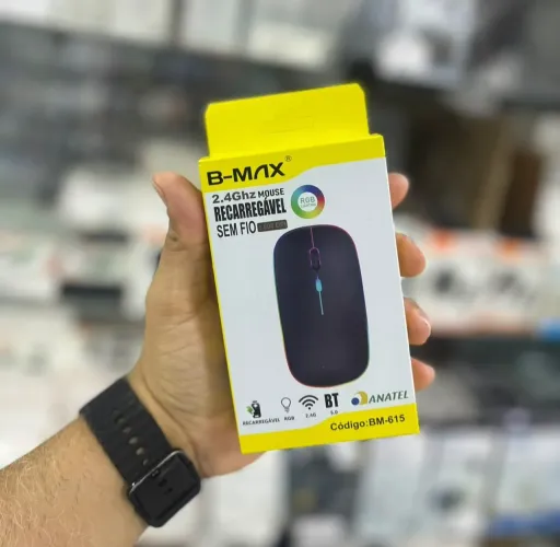 Mouse Sem Fio Bluethooth & USB (SOMOS LOJA)