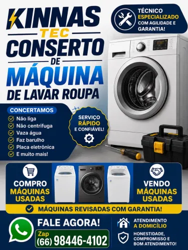 Conserto máquina de lavar roupa,e compro sua máquina usada!