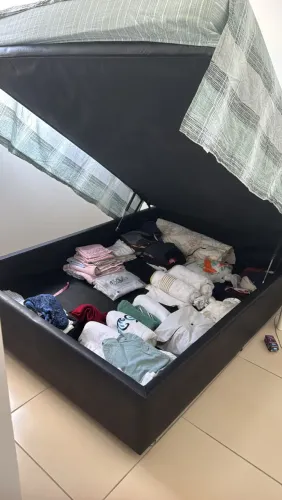 Cama box casal baú