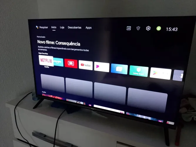 Smart TV 32" TCL Full HD QLED 32S5K Google TV 2 HDMI