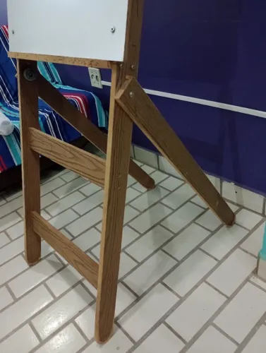 Flip Chart Lousa Branca Stalo com Cavalete de Madeira