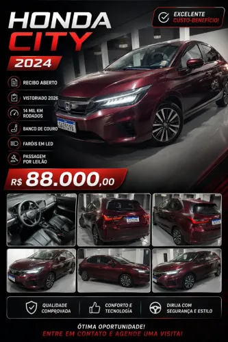 Honda City Hatchback LX 1.5 Flex 16V Aut. 2024