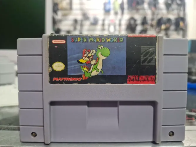 Fita Mario World original Super Nintendo aceita cartão de crédito cel 19- * whats