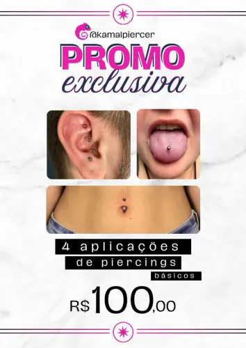 Promoção piercing 