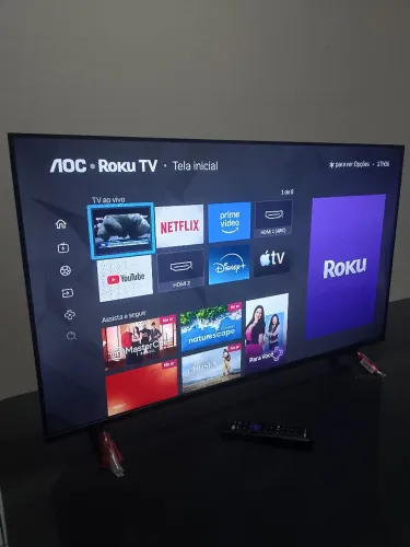 TV SMART 43*, COM NOTA FISCAL, PÉS AINDA NO PLÁSTICO, CONTROLE ORIGINAL, TODA PERFEITA.