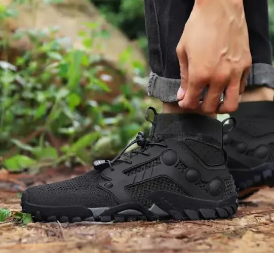 Tênis Tático Outdoor Cano Médio Preto Adventure - Tam. 45