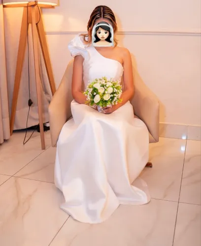 Vestido Branco de Noiva Casamento Civil Usado P