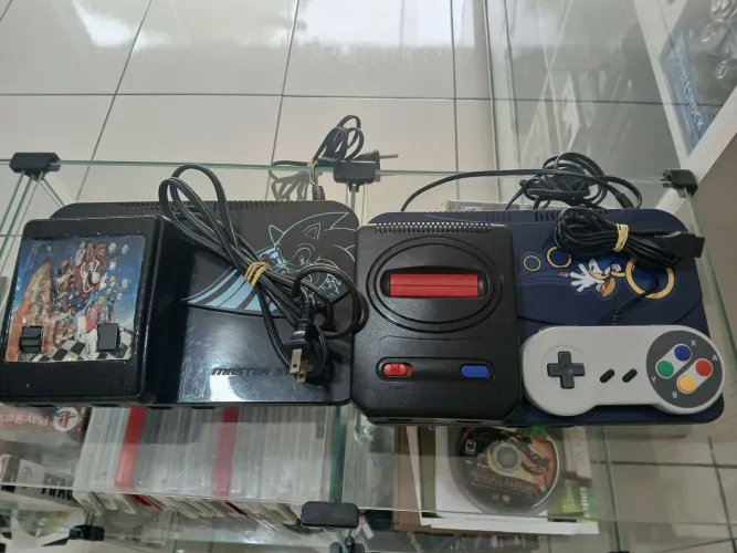 2 Master System e 2 game multi jogos SG-XX todos no Estado