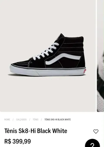 Tênis vans ORIGINAL